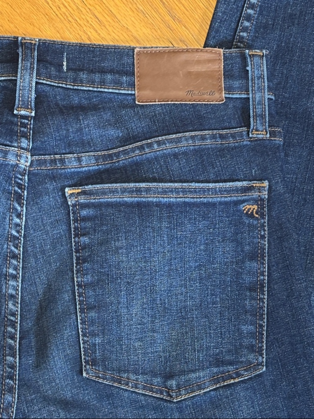 Madewell 9" High Riser Skinny Skinny Crop Stretch Blue Jeans Size W/28 - Picture 6 of 13